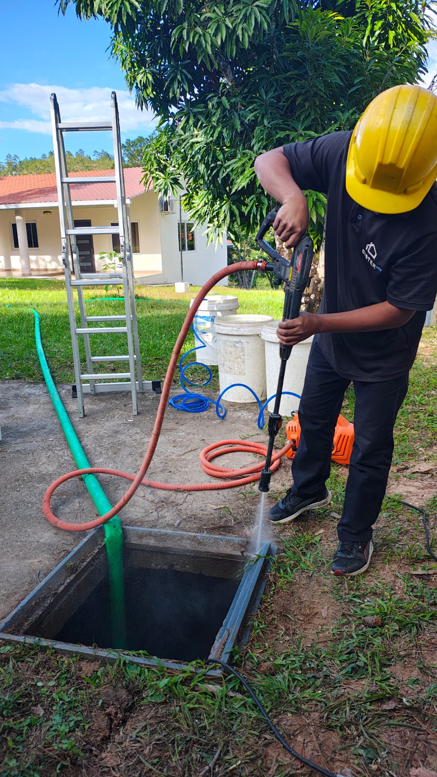 Lavado de cisterna - ejemplo 1